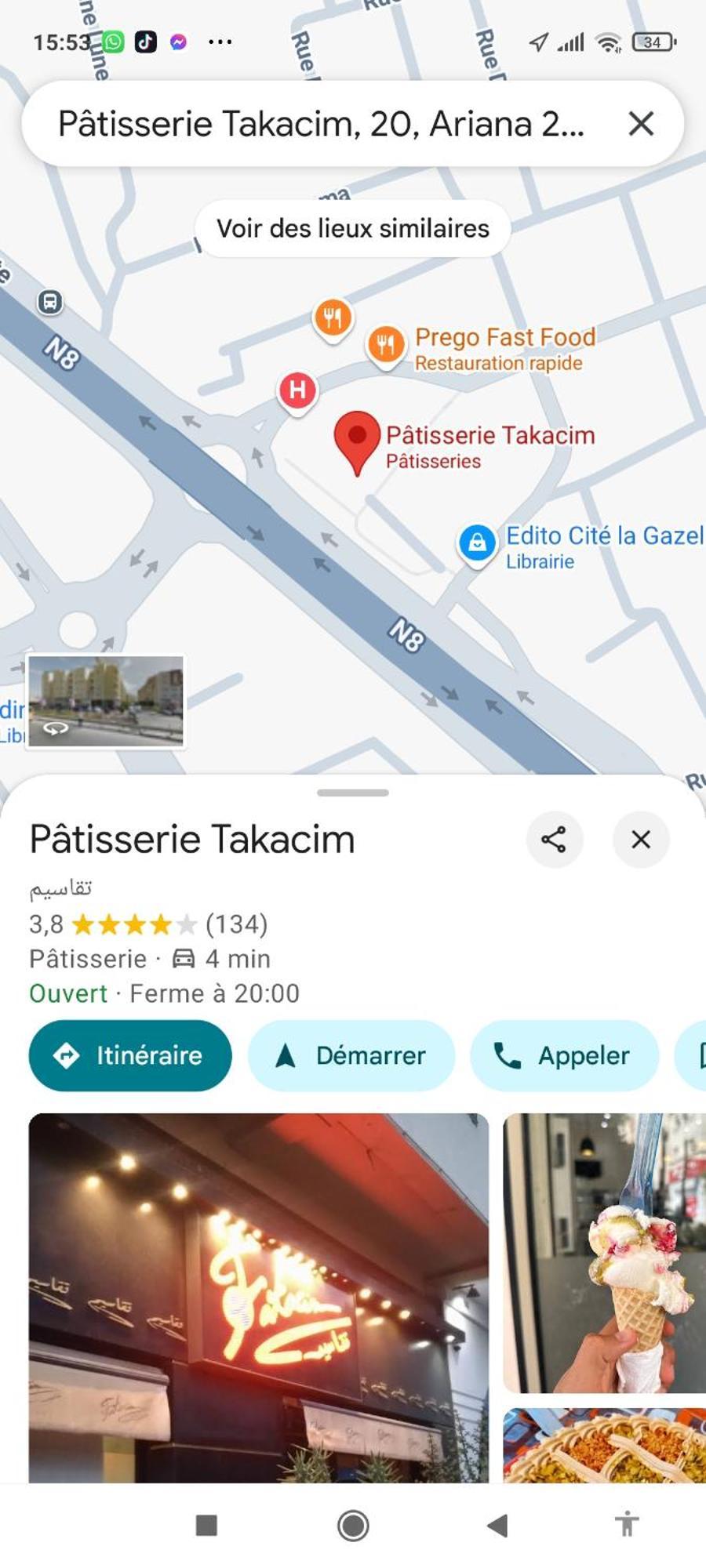 Etage De Villa Avec Jardin, Pres De L'Aireport Et Parking Prive Ariana Eksteriør billede