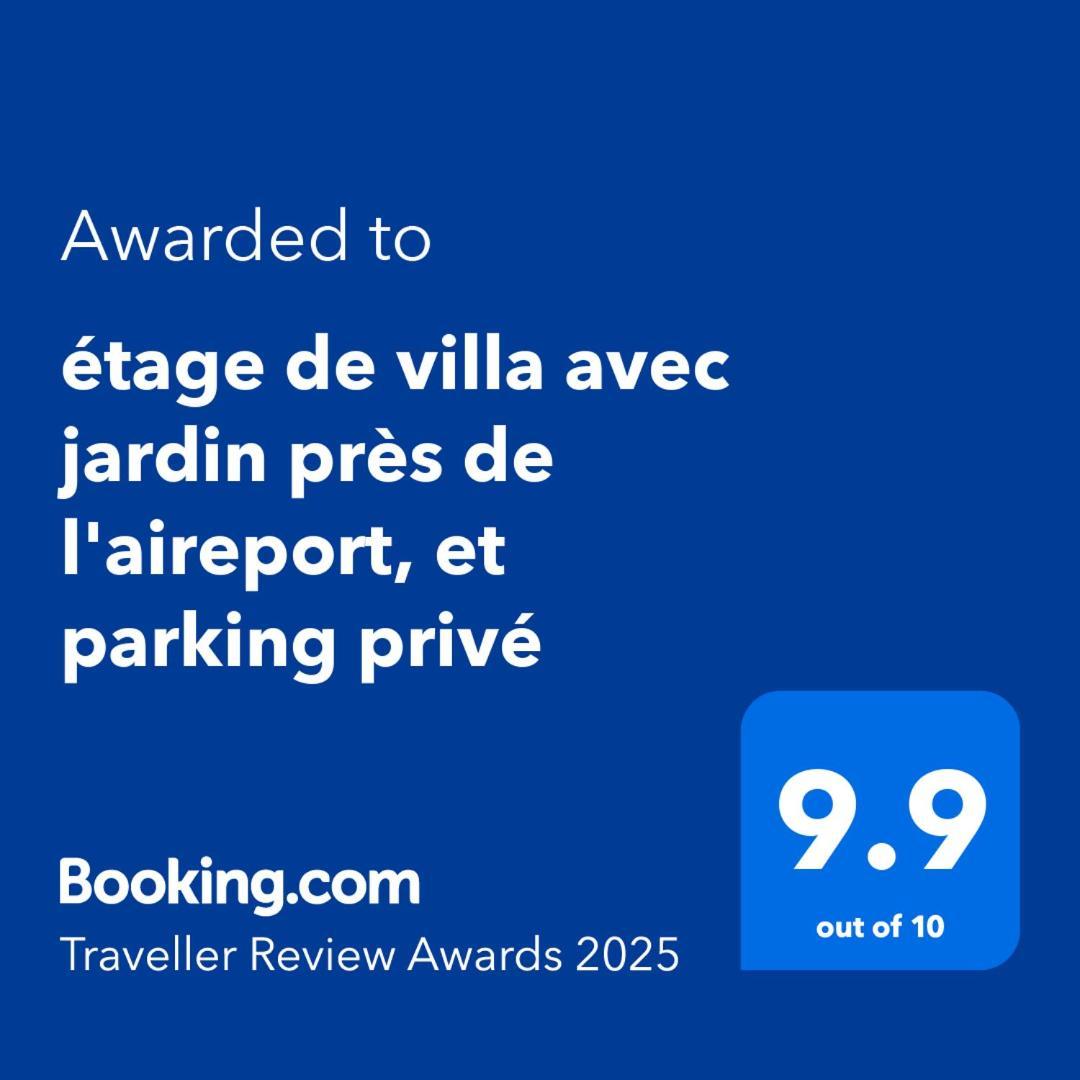 Etage De Villa Avec Jardin, Pres De L'Aireport Et Parking Prive Ariana Eksteriør billede