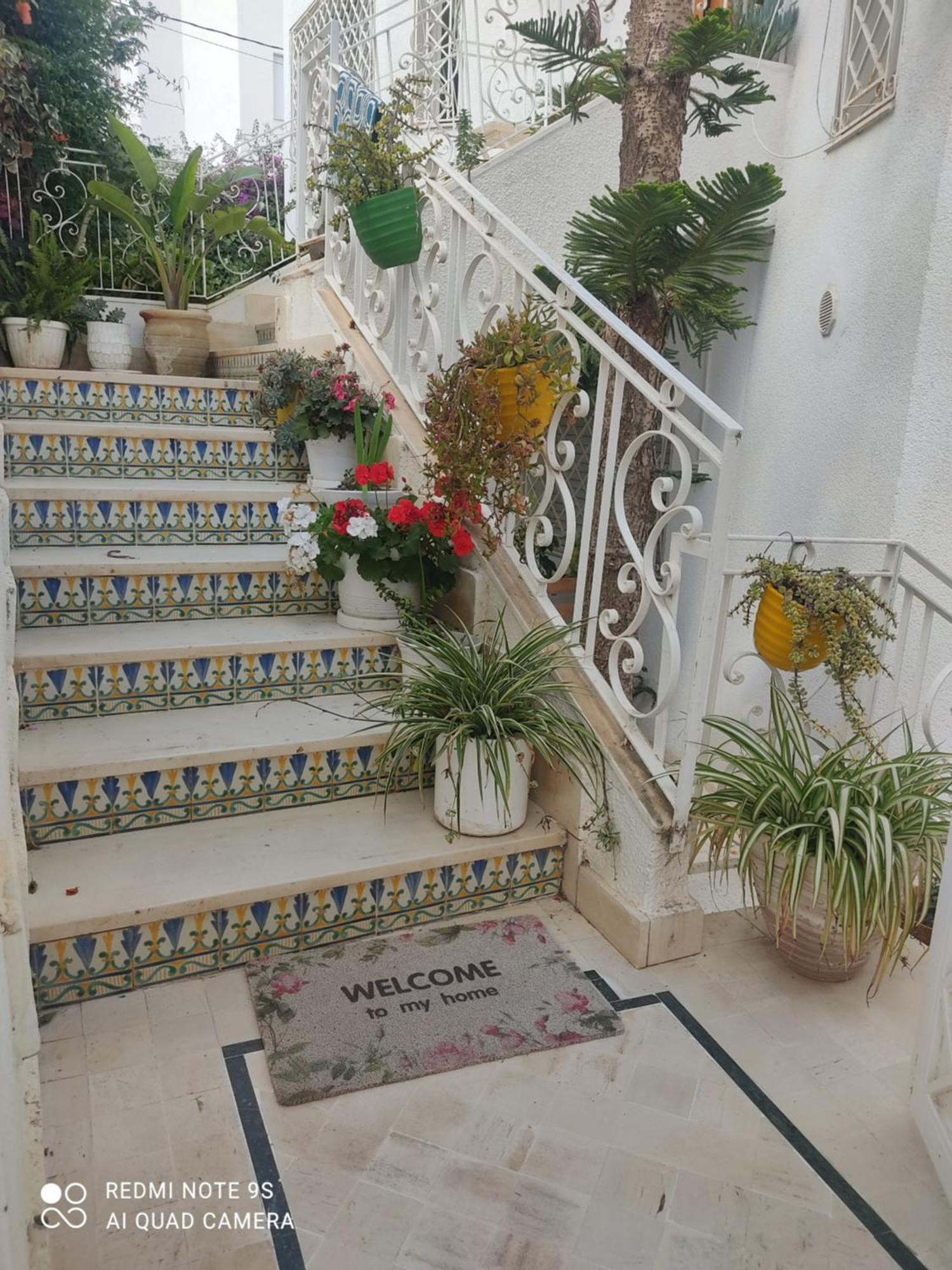 Etage De Villa Avec Jardin, Pres De L'Aireport Et Parking Prive Ariana Eksteriør billede